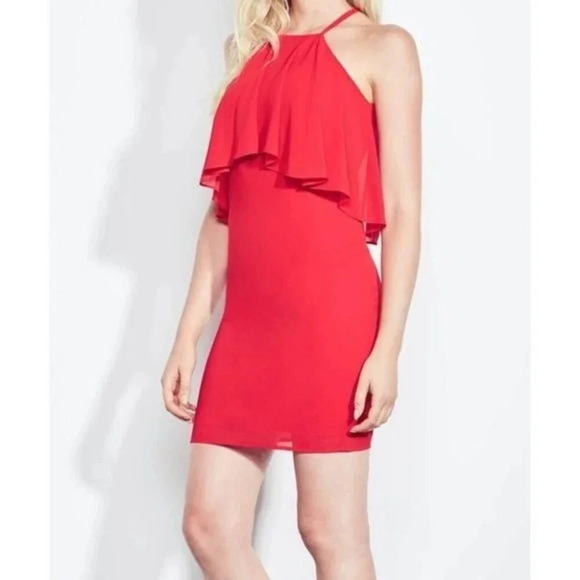 ALI & JAY Tiered Bodice Halter in Red Size M - Picture 15 of 15